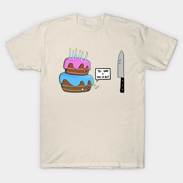 Cake Piece T-Shirt by Art by Nabes